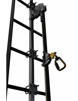 3M™ DBI-SALA® Lad-Saf™ Cable Vertical Safety System Bracketry with Telescoping Extension, 4 User, Galvanized Steel
