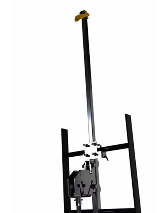 3M™ DBI-SALA® Lad-Saf™ Cable Vertical Safety System Bracketry with Telescoping Extension, 4 User, Galvanized Steel