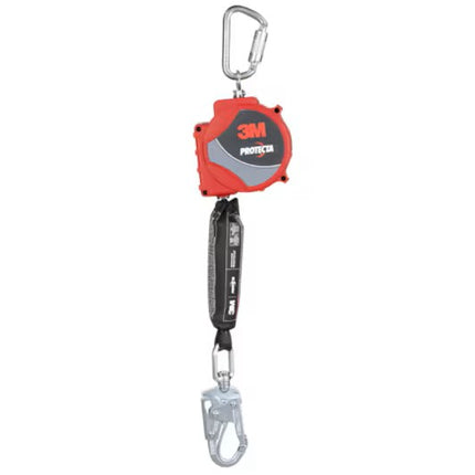 3M™ Protecta® Self-Retracting Lifeline with Carabiner 3100516, Web, Steel Swivel Snap Hook, 20 ft